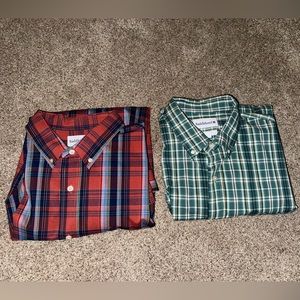 Bundle of Two (2) Men’s Saddlebred Long Sleeve Classic Fit Shirt Button Down XXL
